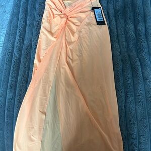 Elegant Peach Swim Coverup